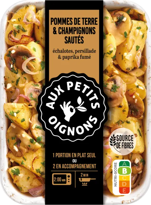 Aux Petits Oignons - pomme de terre champignons sautés