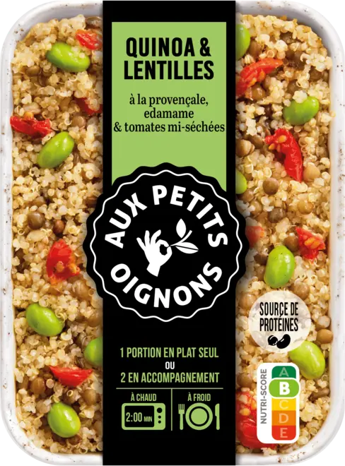 Aux Petits Oignions - quinoa lentilles