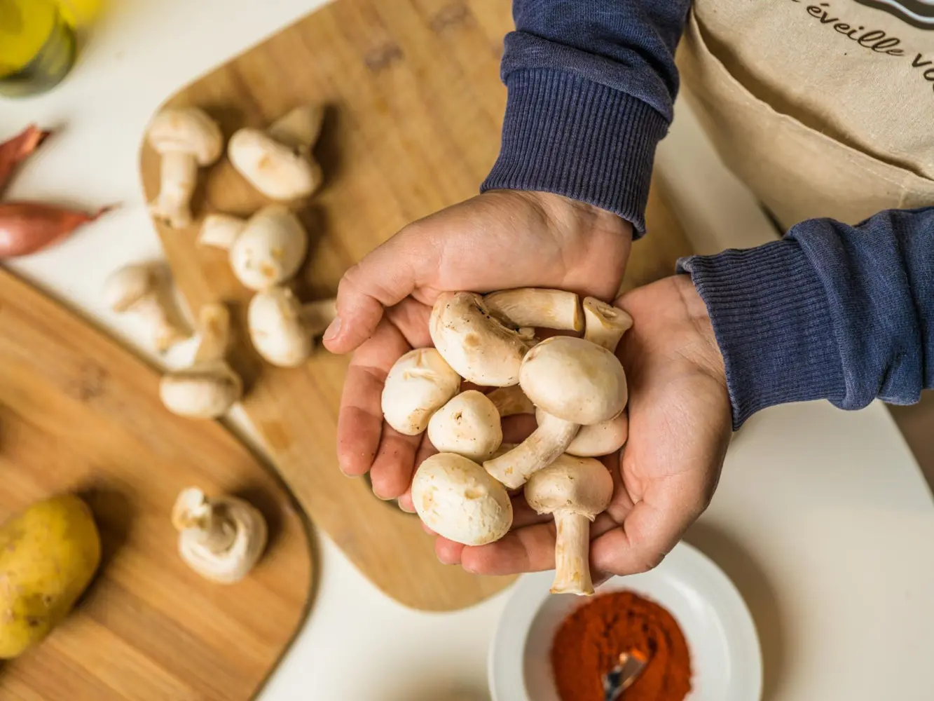 Champignons Aux Petits Oignons